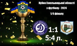 КУБОК ОБЛАСТІ - 2024. УНІВЕР-ДИНАМО-2 - СПОРТ-ЛІДЕР 1:1 (5:4 пен.)