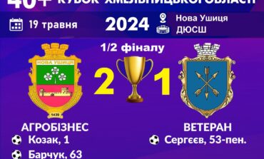 КУБОК ХМЕЛЬНИЦЬКОЇ ОБЛАСТІ 40+. ПІВФІНАЛ №1