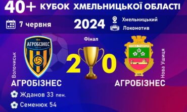 АГРОБІЗНЕС ВОЛОЧИСЬК - ВОЛОДАР КУБКА ОБЛАСТІ СЕРЕД ВЕТЕРАНІВ