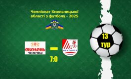 ЧХО-2025. 13 ТУР. ОБОЛОНЬ-ЧЕМЕРІВЦІ ЧЕМЕРІВЦІ – ВІКТОРІЯ ГОРОДОК