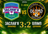 ЧЕМПІОНАТ ОБЛАСТІ: ФК ЗАСЛАВ'Я ВІНЬКІВЦІ – ОЛІМП ДЕРАЖНЯ